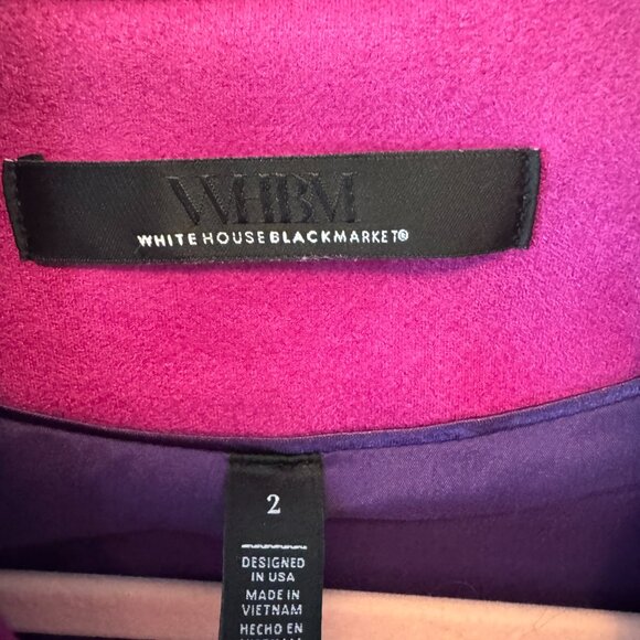 Skirt Suit Set Deep Fuchsia Suede Jacket & Skirt - Picture 5 of 10